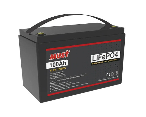 Аккумулятор MUST LiFePO4 12V 100 Ah