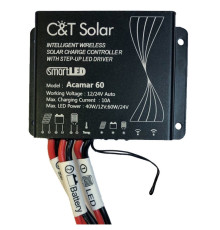 Контроллер заряда C&T SOLAR ACAMAR 60-1024 10А 12В/24В